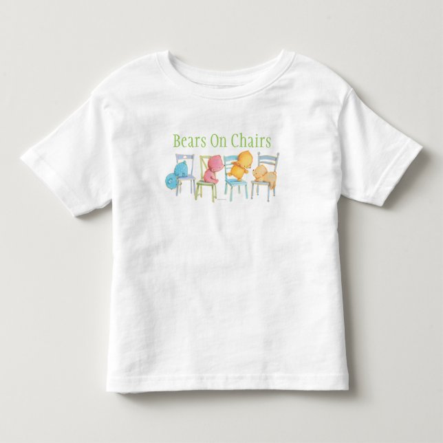Camiseta De Bebé Juego de los osos azules, rosados, amarillos, y de (Anverso)