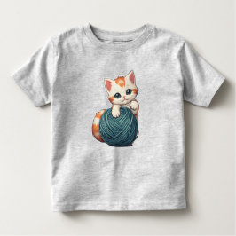 Camiseta De Bebé Juego de yarn - gatito