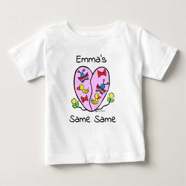 Camiseta De Bebé Juego del mismo nombre de Emma (Anverso)