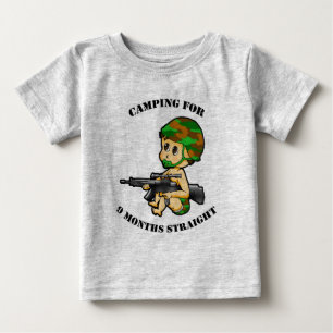 Camiseta De Bebé Juego del niño del bebé que acampa