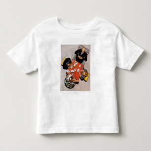 Camiseta De Bebé Juego del puente de Norman Rockwell