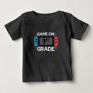 Camiseta De Bebé Juego Encendido 1er Grado Regreso a la Escuela Gam