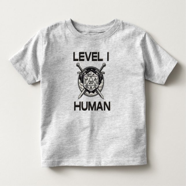 Camiseta De Bebé Juego humano de nivel uno (Anverso)