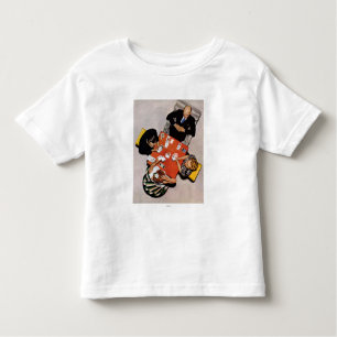 Camiseta De Bebé Juego puente de Norman Rockwell