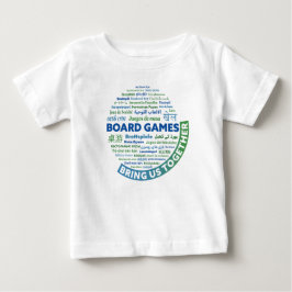 Camiseta De Bebé Juegos de mesa nos unen, camisas pequeñas