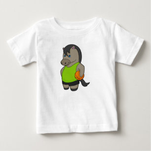 Camiseta De Bebé Jugador de baloncesto a caballo Baloncesto