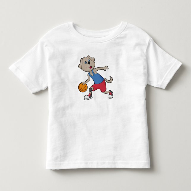 Camiseta De Bebé Jugador de baloncesto Dog (Anverso)