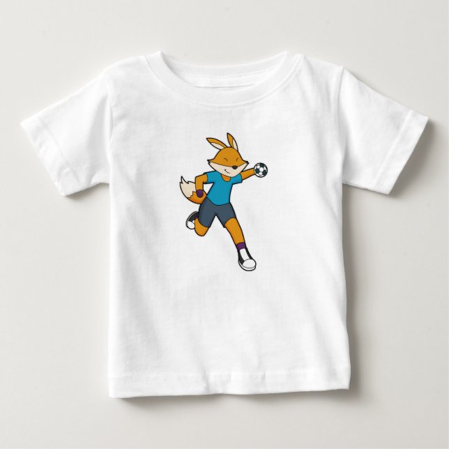 Camiseta De Bebé jugador de balonmano Fox (Anverso)