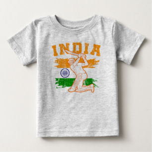 Camiseta De Bebé Jugador de Cricket de la India