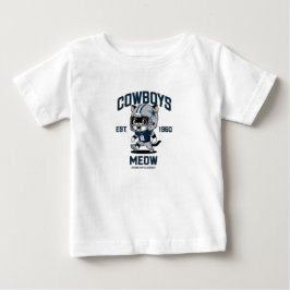 Camiseta De Bebé Jugador de fútbol americano adorable gatito de los