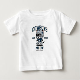 Camiseta De Bebé Jugador de Fútbol Americano Gatito Lindo de los Da