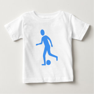 Camiseta De Bebé Jugador de fútbol - Azul bebé