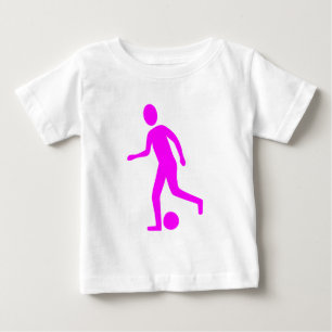 Camiseta De Bebé Jugador de fútbol - Magenta