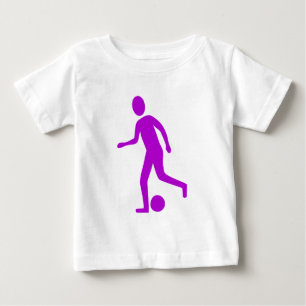 Camiseta De Bebé Jugador de fútbol - Púrpura