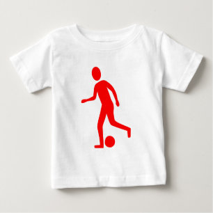 Camiseta De Bebé Jugador de fútbol - Rojo