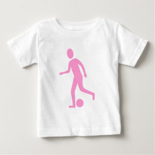 Camiseta De Bebé Jugador de fútbol - Rosa