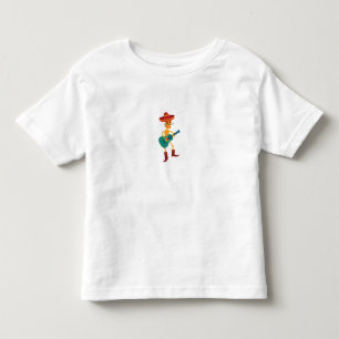 Camiseta De Bebé Jugador de Guitarra de Esqueleto Festivo