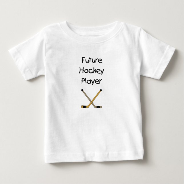 Camiseta De Bebé Jugador de hockey futuro (Anverso)
