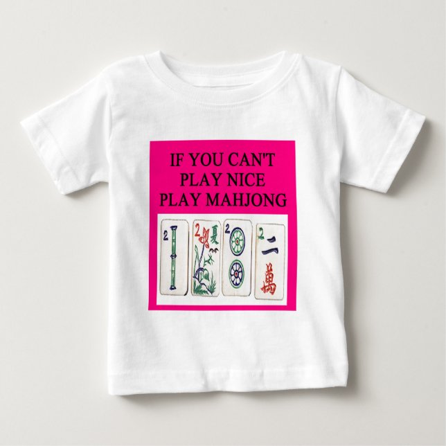 Camiseta De Bebé Jugador de MAHJONG (Anverso)