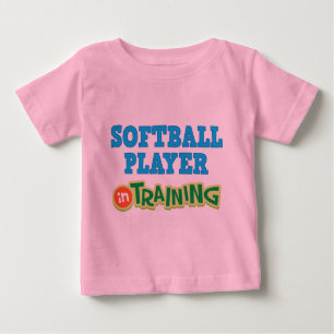 Camiseta De Bebé Jugador de softball en el entrenamiento (futuro)