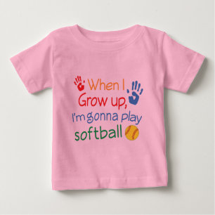 Camiseta De Bebé Jugador de softball futuro