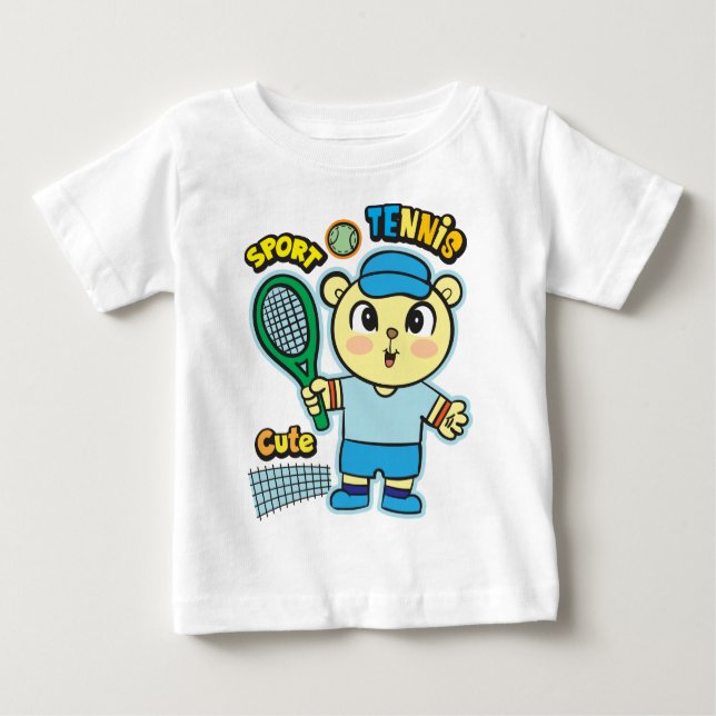 Camiseta De Bebé Jugador de tenis (Anverso)