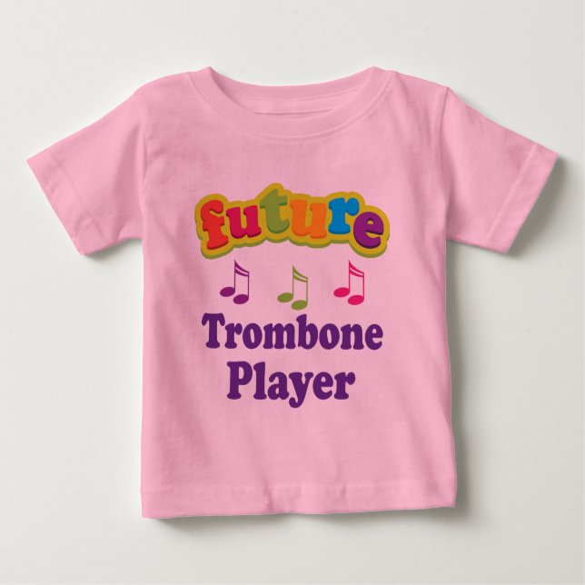 Camiseta De Bebé Jugador de Trombone (futuro) (Anverso)