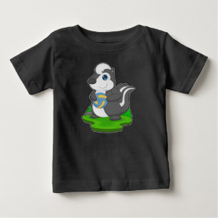 Camiseta De Bebé Jugador de voleibol de skunk voleibol