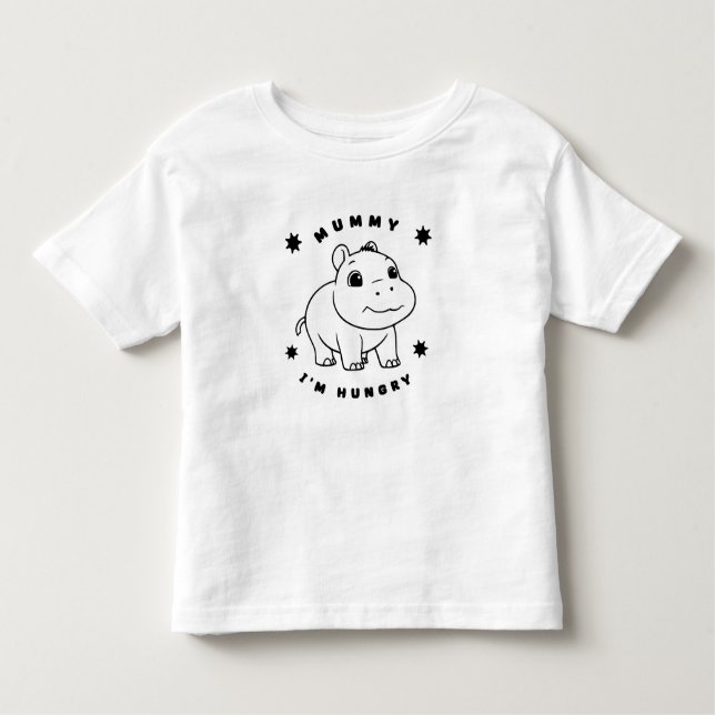 Camiseta De Bebé ¡Jugador y lindo! Pygmy Hippopótamo (Anverso)