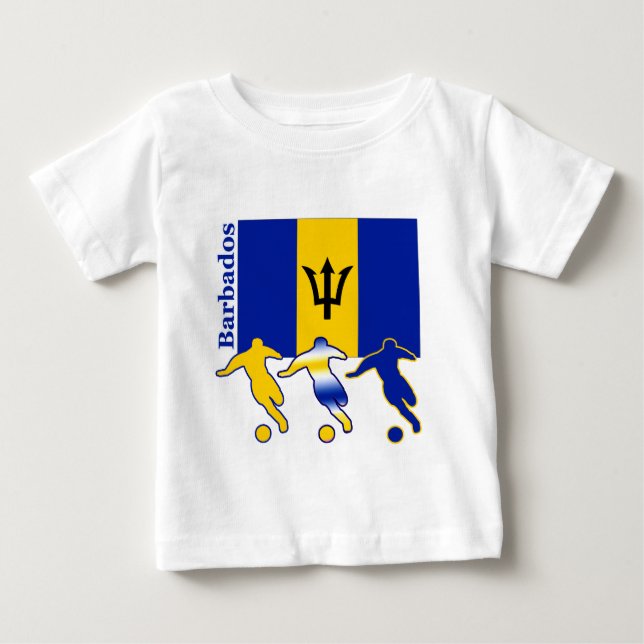 Camiseta De Bebé Jugadores de fútbol - Barbados (Anverso)