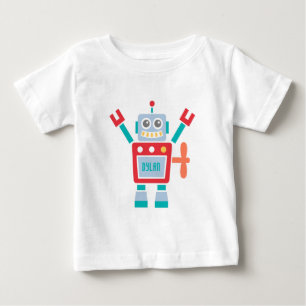 Camiseta De Bebé Juguete de Robot Vintage Lindo Para Bebés Niños