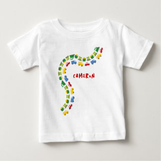 Camiseta De Bebé Juguetes para Niños Coches Coloridos Autobuses Cam