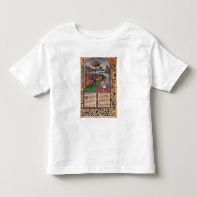 Camiseta De Bebé Julio César que cruza el Rubicon, c.1470 (Anverso)