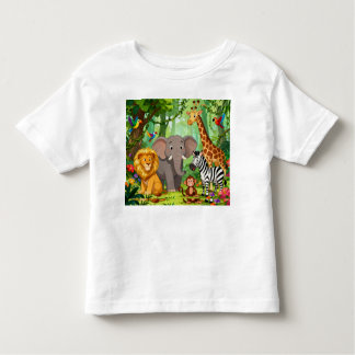 Camiseta De Bebé Jungle Animal Toddler T-Shirt | Soft Cotton Tee"
