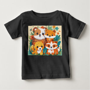 Camiseta De Bebé Jungle Jamboree - Niños juguetones de desfile de a