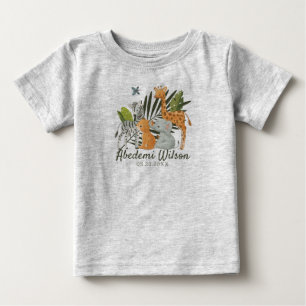 Camiseta De Bebé Jungle Safari Bebé ducha camiseta bebé