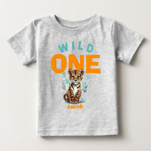 Camiseta De Bebé Junglep de primer cumpleaños del WILD ONE