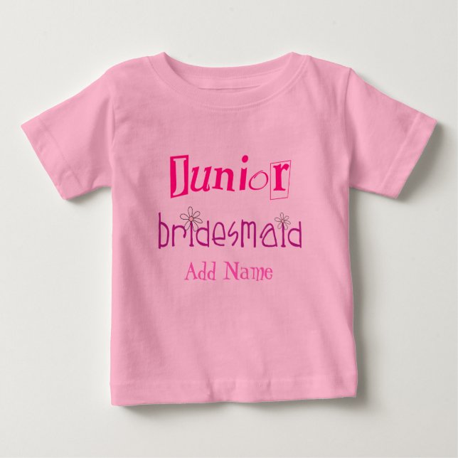 Camiseta De Bebé Junior Bridesmaid Tee Shirt (Anverso)