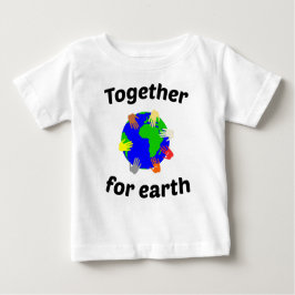 Camiseta De Bebé juntos por la tierra