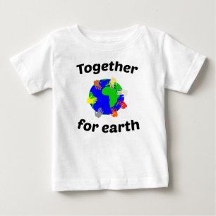 Camiseta De Bebé juntos por la tierra