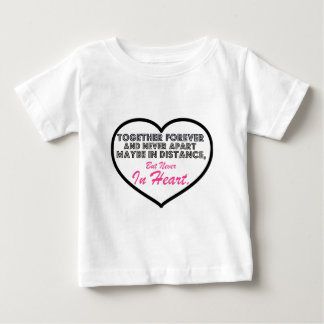 Camiseta De Bebé Juntos por siempre y nunca separados.........