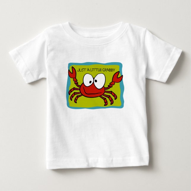 Camiseta De Bebé Just a Little Crabby Kids T-Shirt (Anverso)