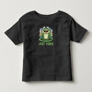 Camiseta De Bebé Just Vibes Rana Niños
