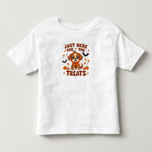 Camiseta De Bebé Justo Aquí Para Las Tetas De Halloween