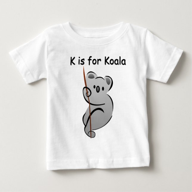 Camiseta De Bebé K está para la koala (Anverso)