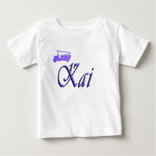 Camiseta De Bebé Kai nombre con camión de bomberos,