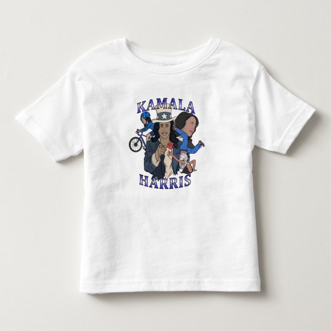 Camiseta De Bebé Kamala Harris Bootleg Rap Style (Anverso)