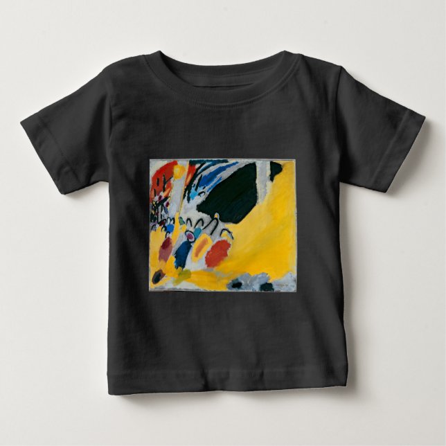 Camiseta De Bebé Kandinsky Impresión III Concierto Resumen Pintura (Anverso)