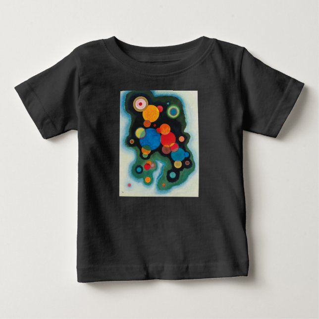Camiseta De Bebé Kandinsky Impulso Profundo Aceite abstracto en lie (Anverso)