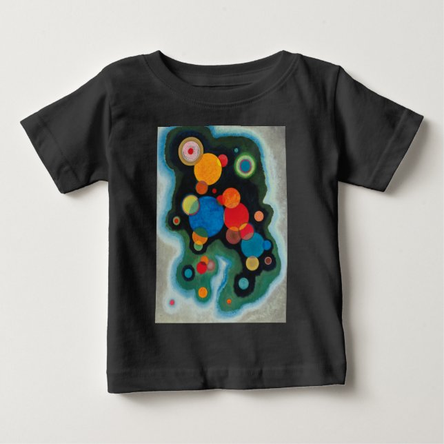 Camiseta De Bebé Kandinsky Impulso Profundo Aceite abstracto en lie (Anverso)